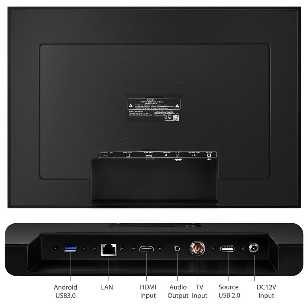 Leotachi Smart Wasserdichter Outdoor-TV-Touchscreen mit Android 11.0-System, 8G+64GB, Helligkeit 500 mit integriertem HDTV-Tuner, WLAN (LEHGO-Serie)