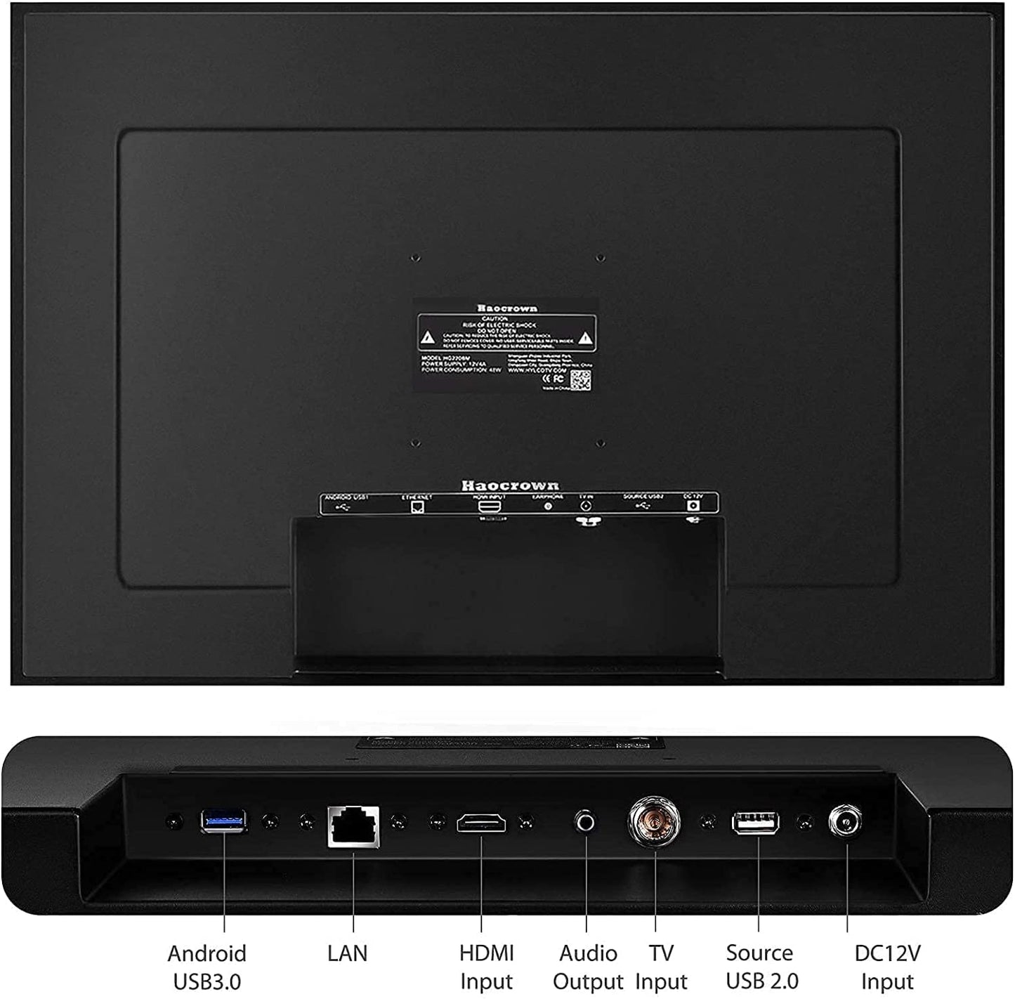 Bathroom Mirror 27-inch TV with Touchscreen IP66 Waterproof Smart Android 11.0 Television Full HD 1080P Built-in ATSC Tuner Wi-Fi Bluetooth (Touch Control, Mirrored Frame)(LEHG270BM-M)
